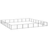 Vidaxl -Hundezwinger 49 m² Stahlschwarz
