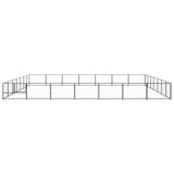 Vidaxl -Hundezwinger 49 m² Stahlschwarz
