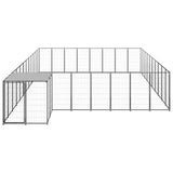 Vidaxl -Hundezwinger 25,41 m² Stahlschwarz