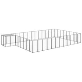 Vidaxl -Hundezwinger 30,25 m² Stahlschwarz
