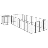 Vidaxl -Hundezwinger 13,31 m² Stahlschwarz