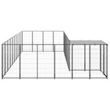 Vidaxl -Hundezwinger 13,31 m² Stahlschwarz