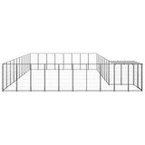 Vidaxl -Hundezwinger 25,41 m² Stahlschwarz