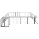 Vidaxl -Hundezwinger 37,51 m² Stahlschwarz