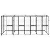 Vidaxl -Hundezwinger mit Dach 9,68 m² Stahl