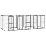 Vidaxl -Hundezwinger 12,1 m² Stahl