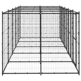 Vidaxl -Hundezwinger 12,1 m² Stahl