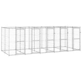 Vidaxl -Hundezwinger 12,1 m² verzinkter Stahl
