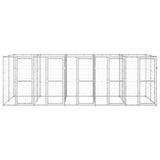 Vidaxl -Hundezwinger 12,1 m² verzinkter Stahl