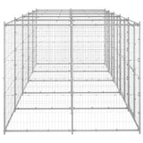 Vidaxl -Hundezwinger 12,1 m² verzinkter Stahl