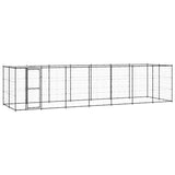 Vidaxl -Hundezwinger mit Dach 16,94 m² Stahl
