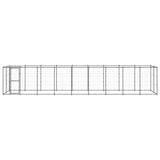 Vidaxl -Hundezwinger mit Dach 21,78 m² Stahl