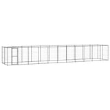 Vidaxl -Hundezwinger mit Dach 26,62 m² Stahl