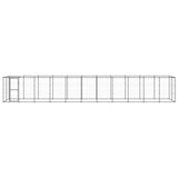 Vidaxl -Hundezwinger mit Dach 26,62 m² Stahl