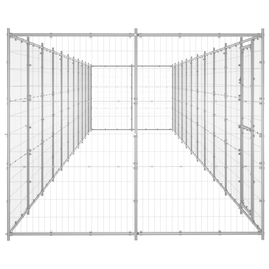 VidaXL Hundehütte 26,62 m² verzinkter Stahl