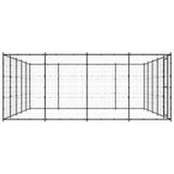 Vidaxl -Hundezwinger 24,2 m² Stahl