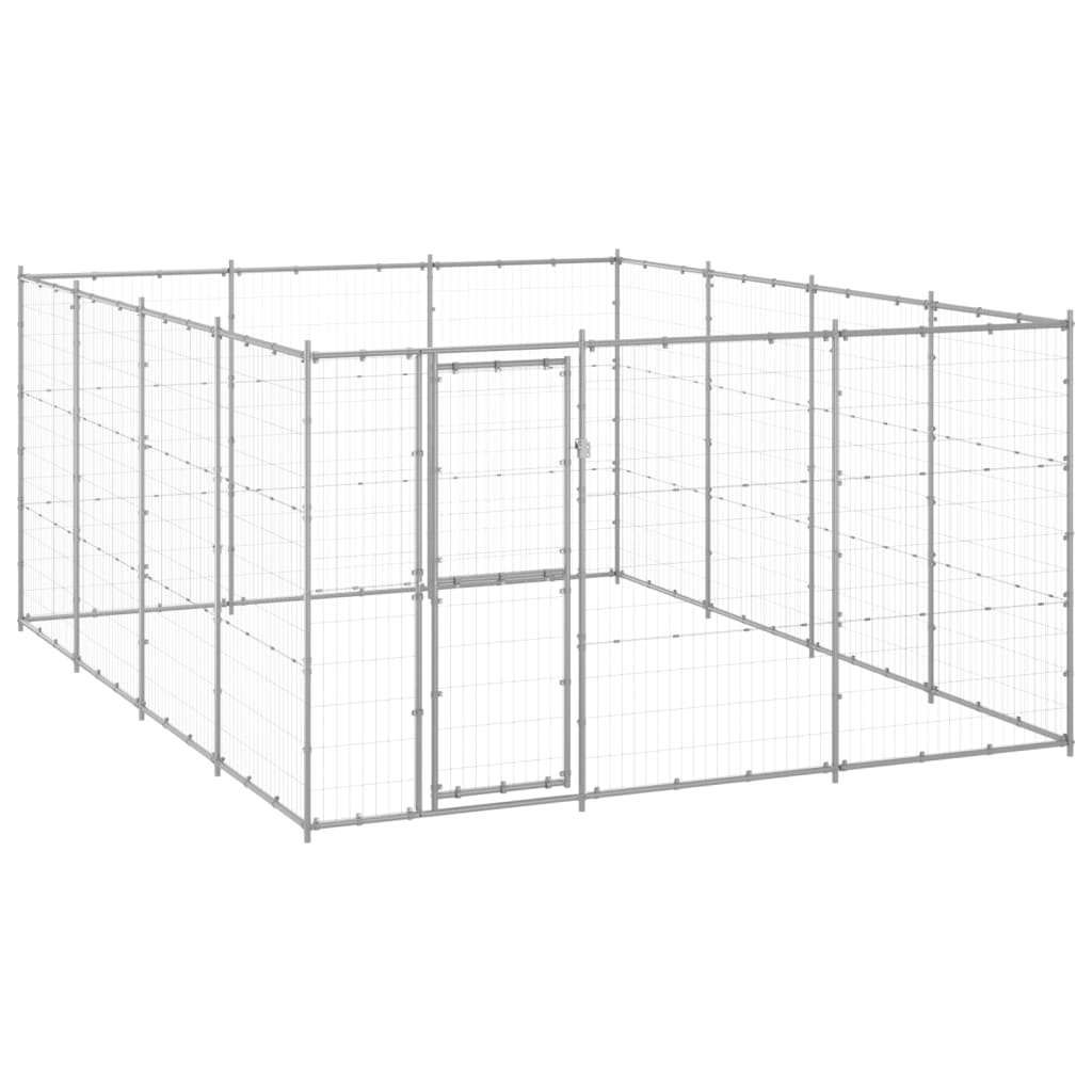 VidaXL Hundehütte 14,52 m² verzinkter Stahl