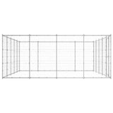 VidaXL Hundehütte 24,2 m² verzinkter Stahl