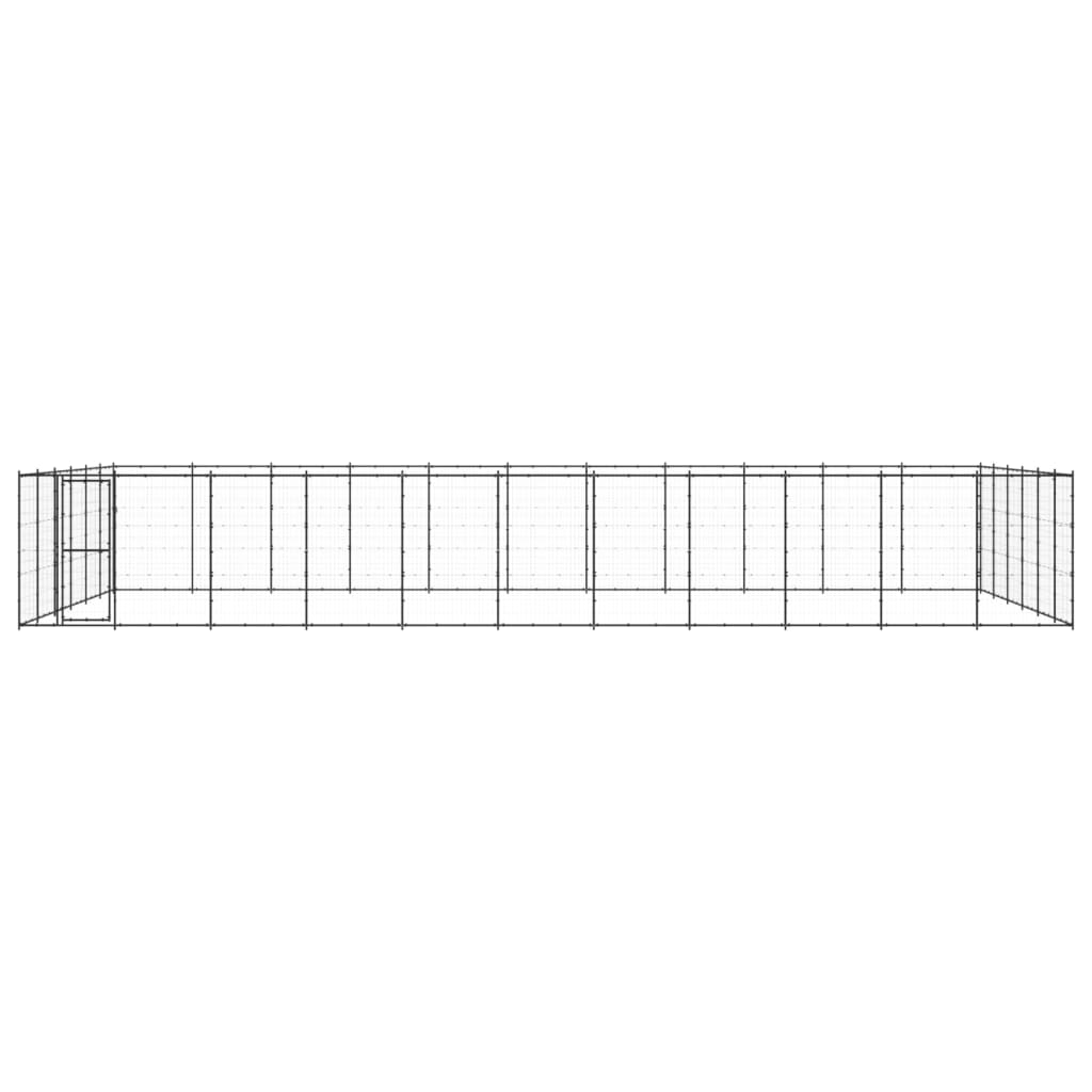 Vidaxl -Hundezwinger 79,86 m² Stahl