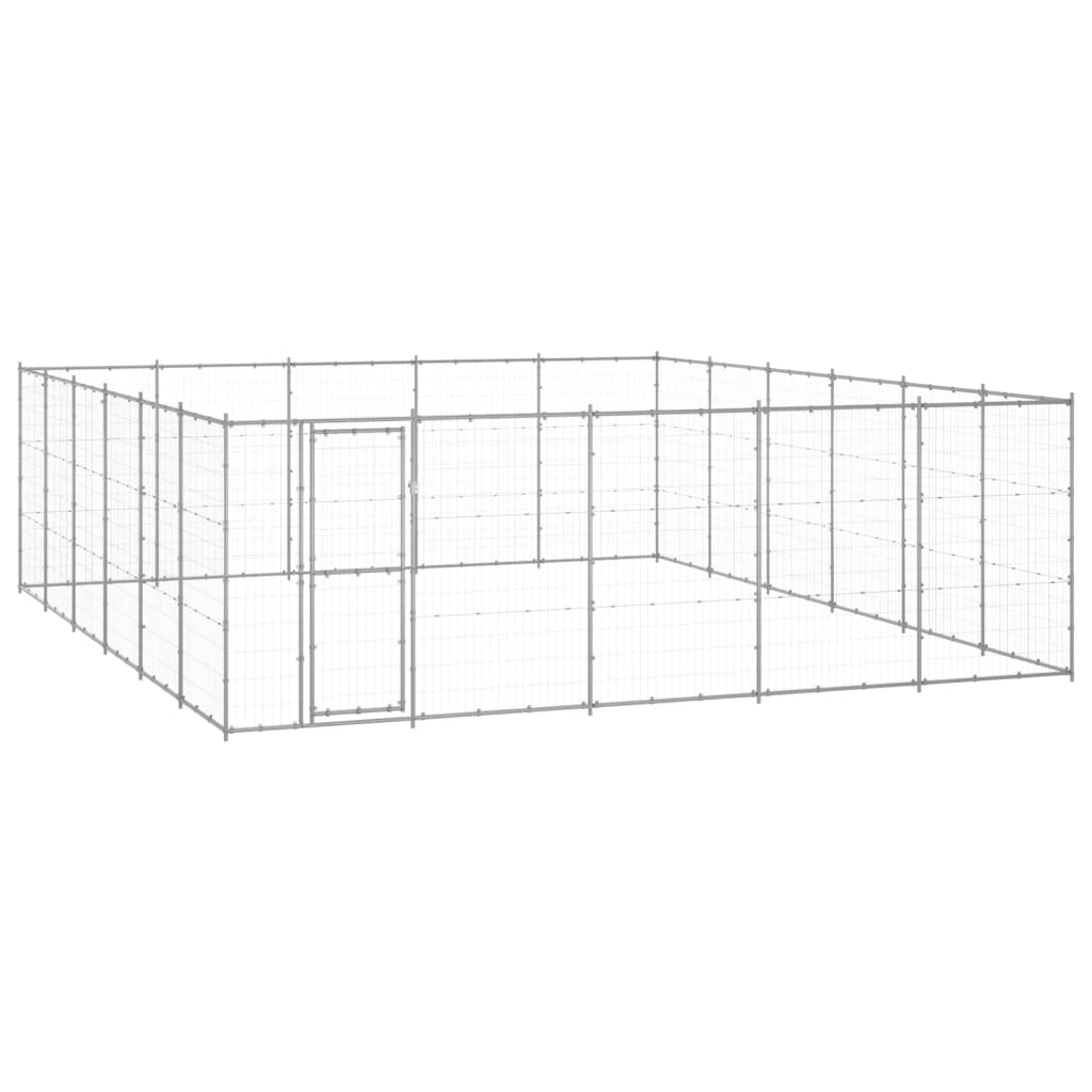 VidaXL Hundehütte 36,3 m² verzinkter Stahl