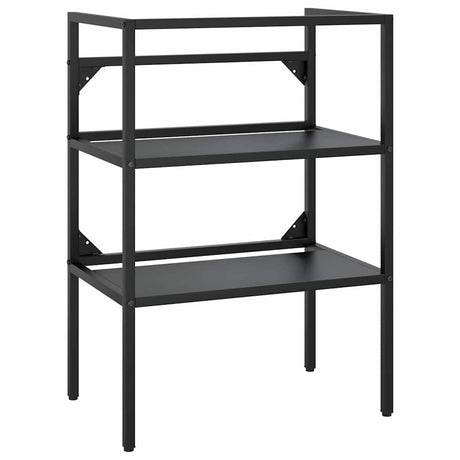 Vidaxl wastafelframe 59x38x83 cm ijzer zwart