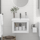 Vidaxl wastafelframe wandgemonteerd 40x38x31 cm ijzer wit