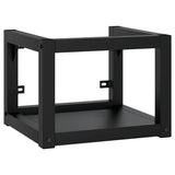 Vidaxl wastafelframe wandgemonteerd 40x38x31 cm ijzer zwart