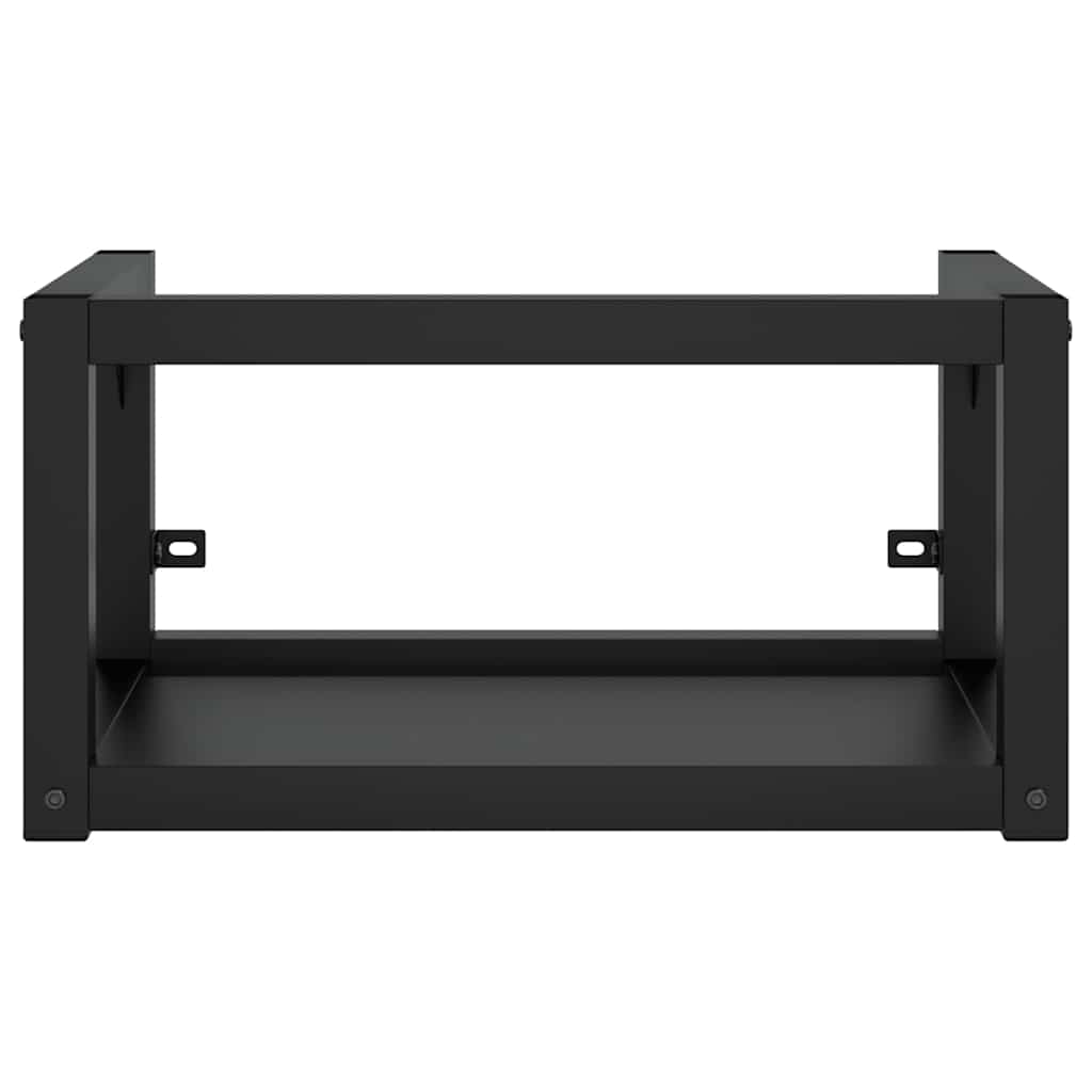 Vidaxl wastafelframe wandgemonteerd 40x38x31 cm ijzer zwart