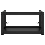 Vidaxl wastafelframe wandgemonteerd 59x38x31 cm ijzer zwart