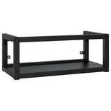 Vidaxl wastafelframe wandgemonteerd 79x38x31 cm ijzer zwart