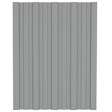 VIDAXL -Dachplatten 12 ST 60x45 cm verzinkter Stahl grau