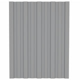 VIDAXL -Dachpaneele 36 ST 60x45 cm verzinkter Stahl grau