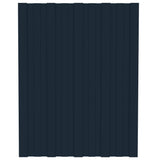 VIDAXL -Dachpaneele 12 ST 60x45 cm verzinkter Stahl -Anthrazit -Verschärfen