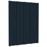 VIDAXL -Dachpaneele 36 ST 60x45 cm verzinkter Stahl -Anthrazit -Verschärfen