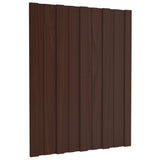 VIDAXL -Dachplatten 36 ST 60x45 cm verzinkter Stahlbraun