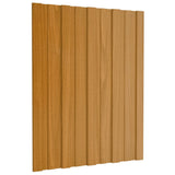 Vidaxl -Dachplatten 36 ST 60x45 cm verzinktes Stahlhellholz gefärbt