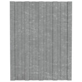 VIDAXL -Dachpaneele 12 ST 60x45 cm verzinkter Stahl Silberfarbe