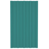 VIDAXL -Dachpaneele 12 ST 80x45 cm verzinktes Stahlgrün