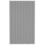 VIDAXL -Dachpaneele 12 ST 80x45 cm verzinkter Stahl grau