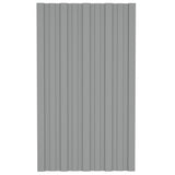 VIDAXL -Dachpaneele 36 ST 80x45 cm verzinkter Stahl grau