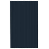 VIDAXL -Dachpaneele 12 ST 80x45 cm verzinkter Stahl -Anthrazit -Verschärfen