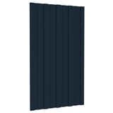 VIDAXL -Dachpaneele 12 ST 80x45 cm verzinkter Stahl -Anthrazit -Verschärfen