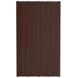 Vidaxl dakpaneel 12 st bruin 80 x 45 cm verzinkt staal