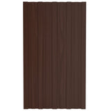VIDAXL -Dachpaneele 36 ST 80x45 cm verzinkter Stahlbraun