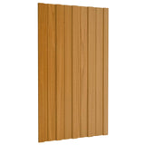Vidaxl dakpaneel 12 st naturel 80 x 45 cm verzinkt staal