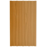 Vidaxl dakpaneel 12 st naturel 80 x 45 cm verzinkt staal