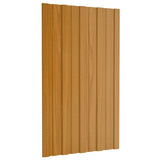VIDAXL -Dachplatten 36 ST 80x45 cm verzinktes Stahlhellholz gefärbt