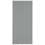 VIDAXL -Dachplatten 36 ST 100x45 cm verzinkter Stahl grau