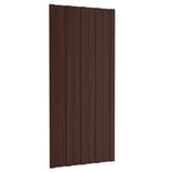 VIDAXL -Dachplatten 12 ST 100x45 cm verzinkter Stahlbraun