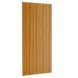 VIDAXL -Dachpaneele 36 ST 100x45 cm verzinktes Stahl hellholz Holz